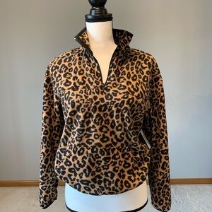 Polar Fleece Quarter Zip NWT mov wife cozy office lounge New